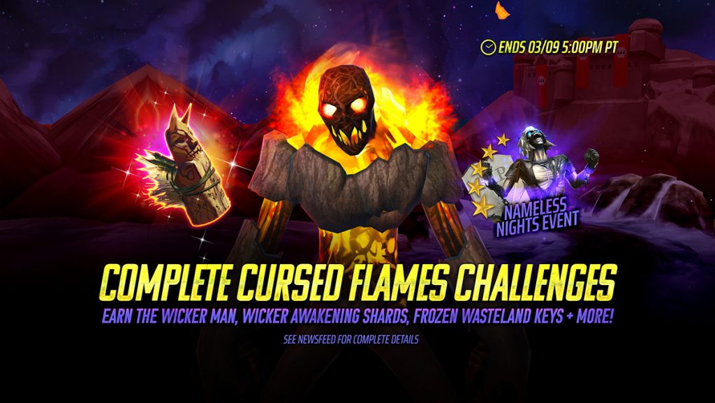 Cursed Flames Battle for The Wicker Man And Grimoire Fragments