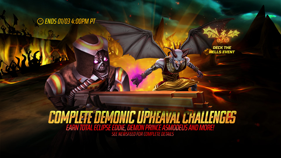 Demonic Upheaval (Cosmos & Frontier) - Earn Total Eclipse Eddie, Demon Prince Asmodeus and more!