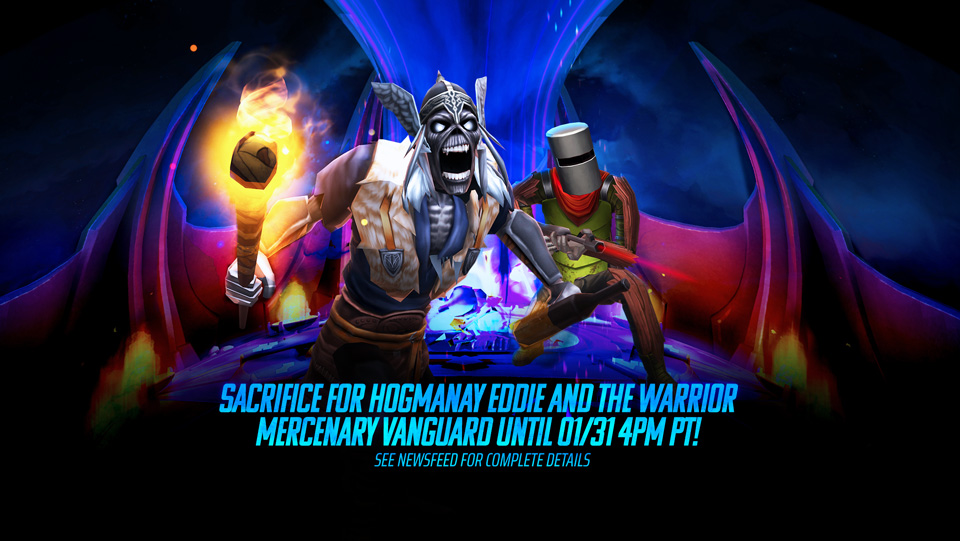 Sacrifice January 2023 - Sacrifice for Hogmanay Eddie, Warrior Mercenary Vanguard
