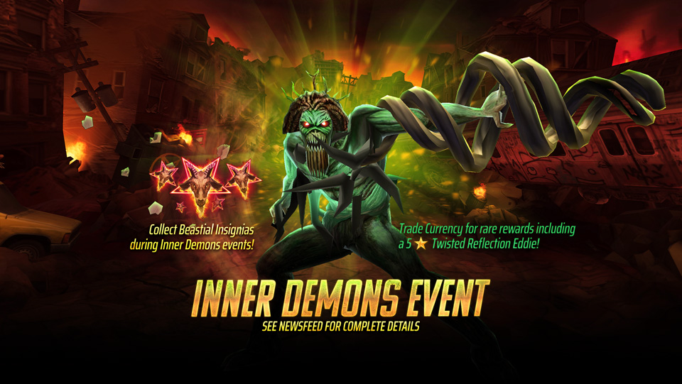 Inner Demons is a series of events that will run through the month of May. These events will all grant the exact same currency type - Beastial Insignias!