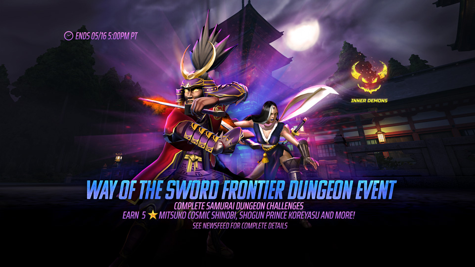 Way Of The Sword (Frontier Dungeon) - Earn 5⭐Mitsuko Cosmic Shinobi, Shogun Prince Koreyasu and more!