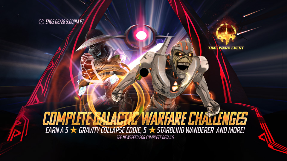 From now until June 28th at 5PM PT, complete event challenges to earn rewards such as Skeletal Remains, Evo Runes, Battle Flags and more! Trade Skeletal Remains in store for Cosmic Oni Talismans, Cosmic Celtic Talismans, 5⭐ Gravity Collapse Eddie, 5⭐Starblind Wanderer and 5⭐S15 Bruiser in Iron Maiden's Legacy of the Beast mobile game.