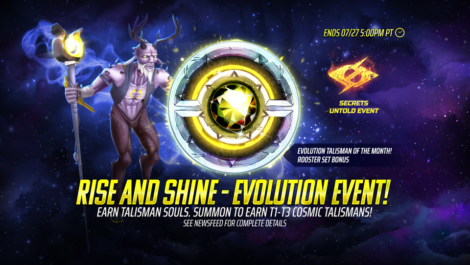 From now until July 25th at 5PM PT, complete Event Challenges by powering up and evolving your characters and talismans to earn a variety of rewards including Cosmic Evolution Materials, Talisman Soul Fragments and Illicit Instructions. Illicit Instructions is the event currency of our Secrets Untold event running until July 31st 5pm PT. Trade your Illicit Instructions in the Event Store for rare rewards including 5⭐ Tell No Tales Eddie, Cosmic Aesir and Biker Talismans and more in Iron Maiden's Legacy of the Beast mobile game.