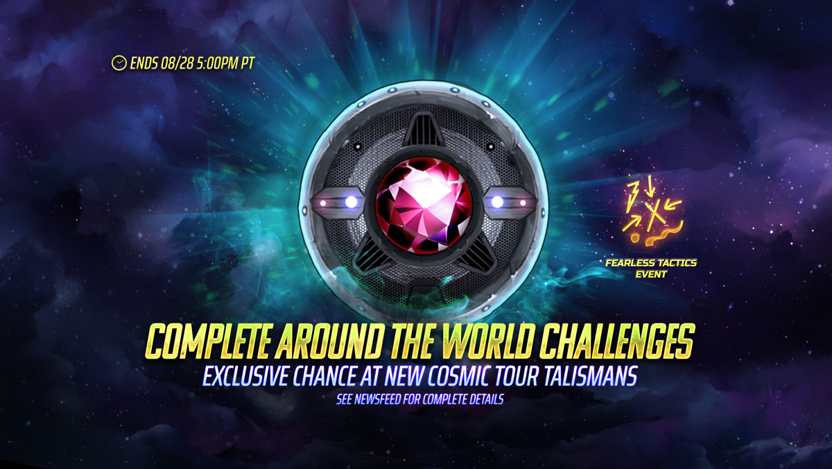 From now until August 28th at 5PM PT, complete Clan event challenges in Raid Boss to earn rewards such as Collector's Vinyls, Gunner Awakening Shards, Ammunition Clips and more! Trade your Collector's Vinyls for the new Cosmic Tour Talismans and various Awakening Shards in Iron Maiden legacy of the Beast mobile game.