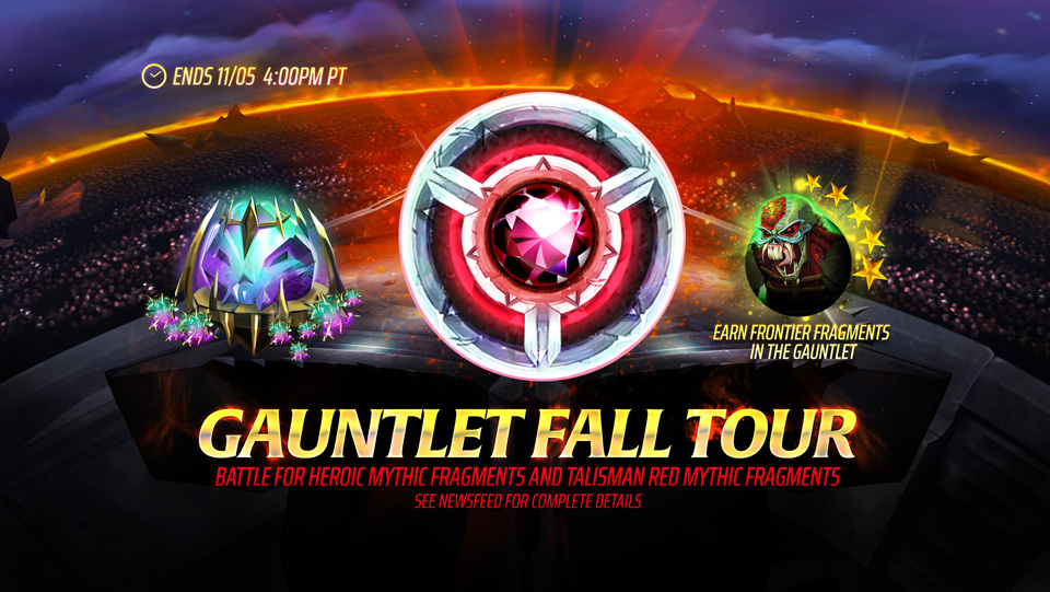 Earn Heroic Mythical Soul Fragments, Talisman Red Mythical Fragments and other Rare Rewards in the Gauntlet.
