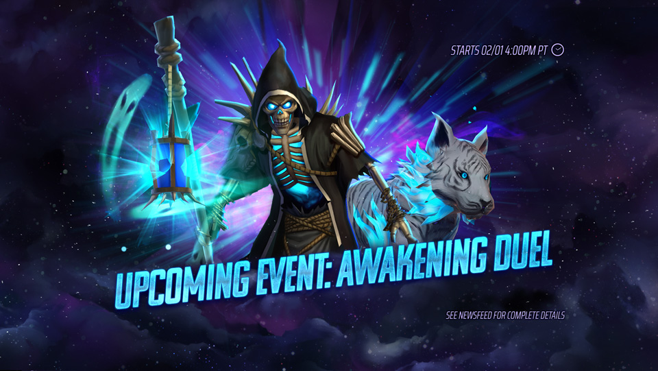 Battle to awaken Guotin, 天兽 or The Ferryman! We’re excited to bring back this event type starting February 1st at 4pm PT. Two characters will go head to head for the opportunity to be awakened.