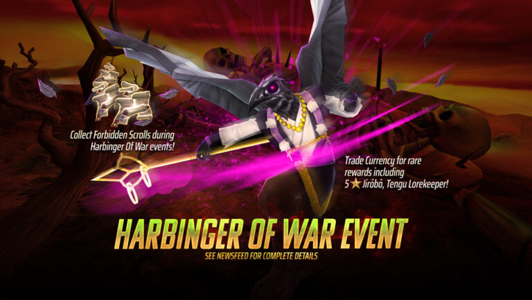 Harbinger Of War – Earn all new 5⭐Jirōbō, Tengu Lorekeeper | Iron ...